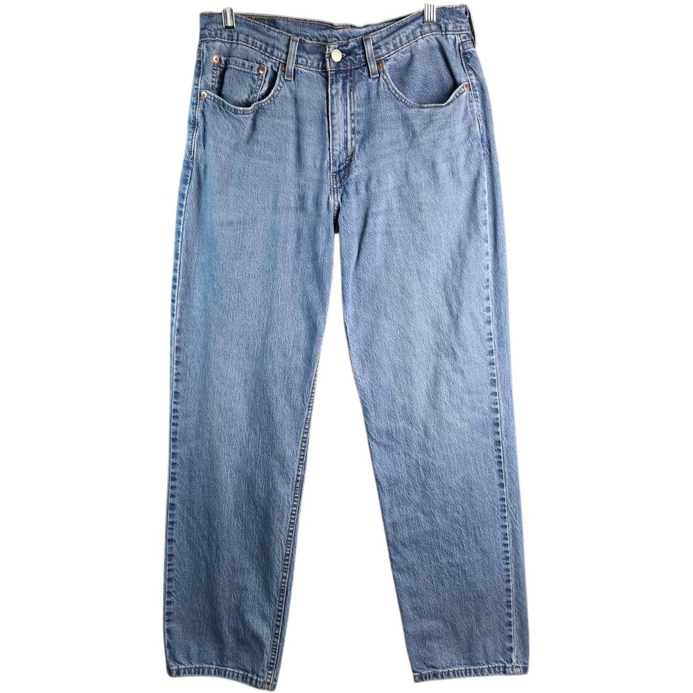 Levis 550 Relaxed Fit Tapered Leg Light Wash Blue Jeans Mens 31x32